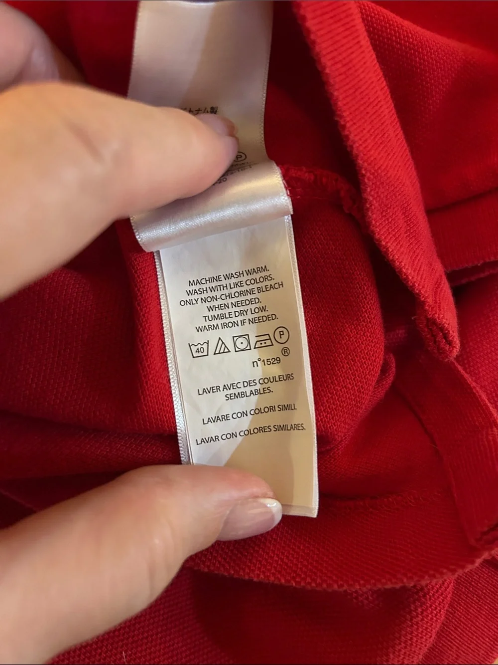 Ralph Lauren Red Men's Polo Shirt with Embroidered Logo